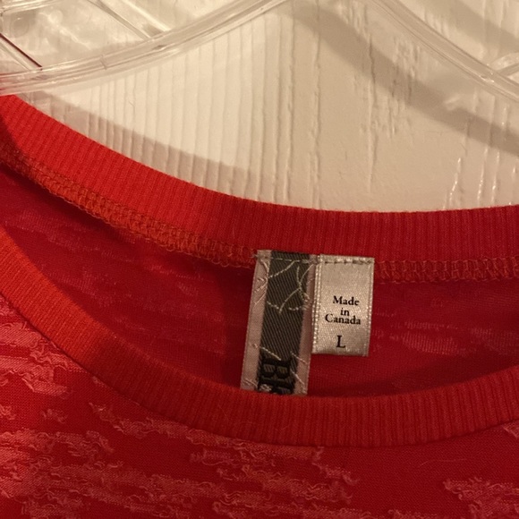 BKE size L red burnout long sleeve shirt - Picture 4 of 5